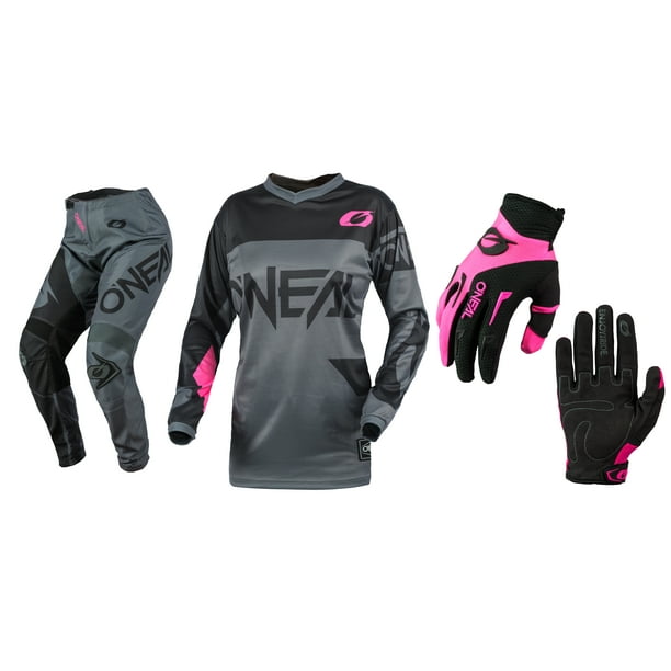ONeal Unisex-Child Gloves Black/Pink, 3/4 